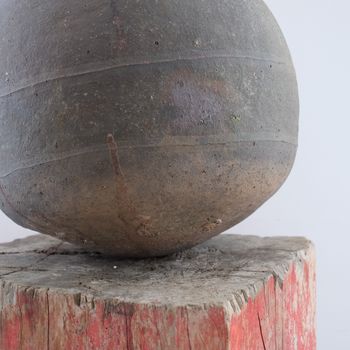 Large Antique French Salting Pot