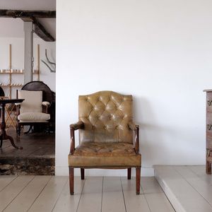 Leather Gainsborough Armchair