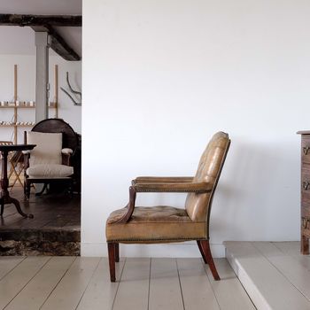 Leather Gainsborough Armchair