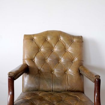 Leather Gainsborough Armchair