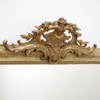 Large Louis Philippe Overmantel Mirror