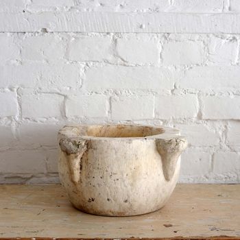 Antique French Marble Mortar