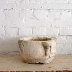 Antique French Marble Mortar
