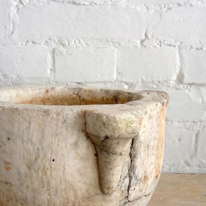 Antique French Marble Mortar