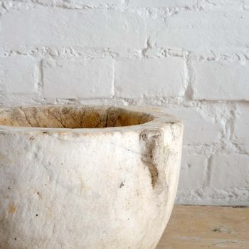 Antique French Marble Mortar