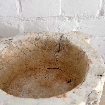 Antique French Marble Mortar