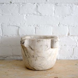 Antique French Marble Mortar