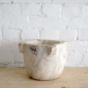 Antique French Marble Mortar