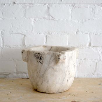 Antique French Marble Mortar