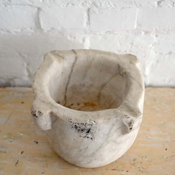 Antique French Marble Mortar