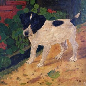 Naive Terrier Painting
