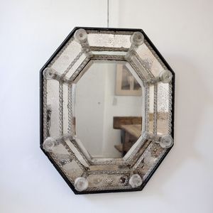 Antique Octagonal Venetian Mirror