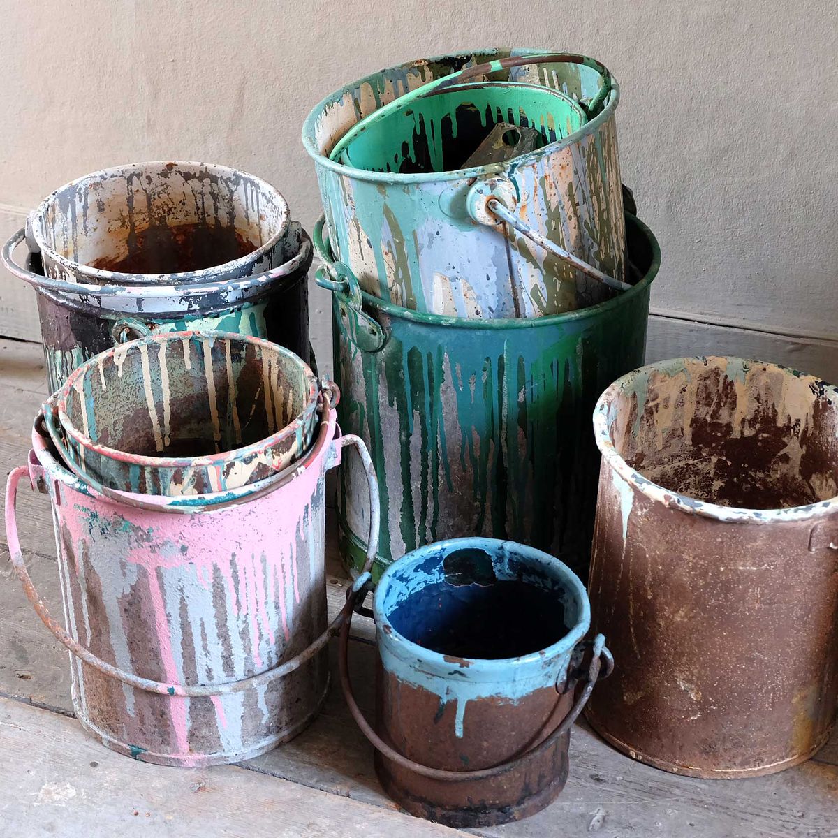 Vintage Paint Buckets › Puckhaber Decorative Antiques › specialists in decorative antiques for