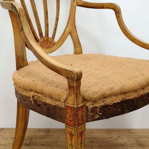 Pair of Sheraton Style Armchairs