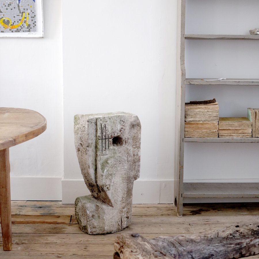 Mid Century Portland Stone Sculpture › Puckhaber Decorative Antiques