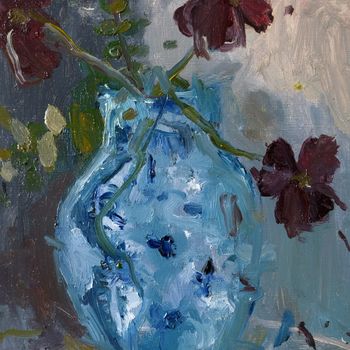 Rachel Arif - Purple Shamrock Antique Blue