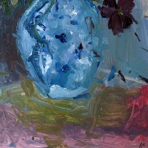 Rachel Arif - Purple Shamrock Antique Blue