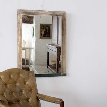 18th Century French Reeded Mirror