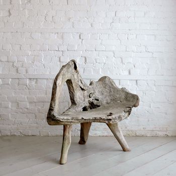 Sculptural Teak Root Bench