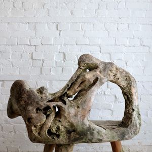Sculptural Teak Root Bench