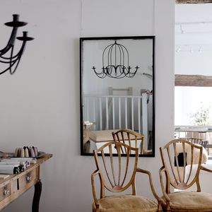 Ebonised Shop Mirror