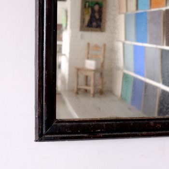 Small English Antique Mirror