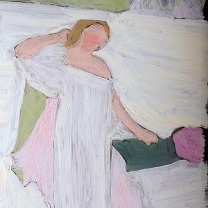 Small Figurative Study on Glass