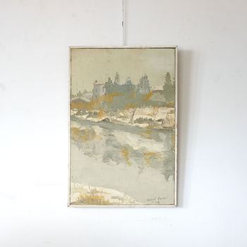 Wintery River Landscape