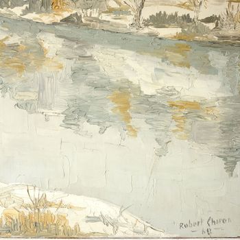 Wintery River Landscape