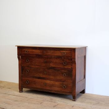 French Antique Walnut Commode
