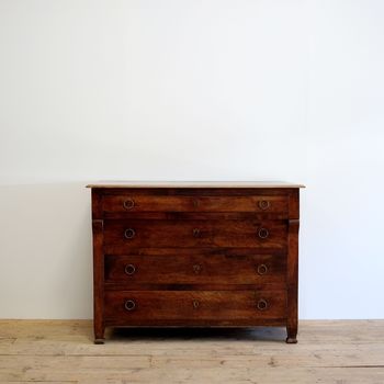 French Antique Walnut Commode