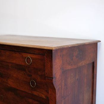 French Antique Walnut Commode