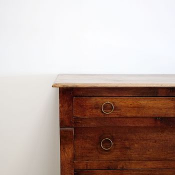 French Antique Walnut Commode