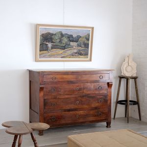 French Antique Walnut Commode