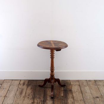 Antique English Specimen Top Side Table