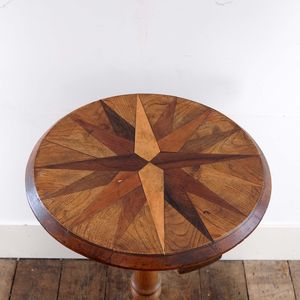 Antique English Specimen Top Side Table