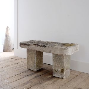 Stone Garden Bench