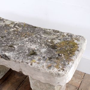 Stone Garden Bench