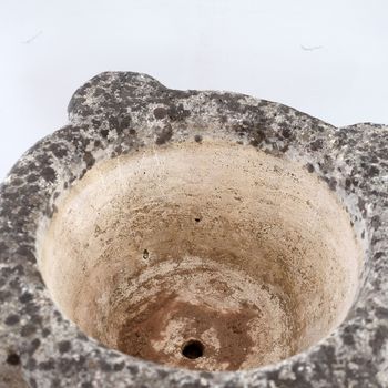Substantial Stone Mortar Planter