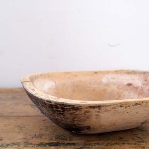 Antique Swedish Folk Art Root Bowl