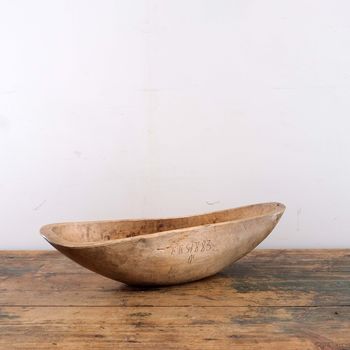 Antique Swedish Folk Art Root Bowl