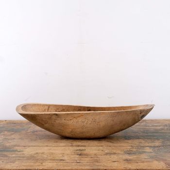 Antique Swedish Folk Art Root Bowl