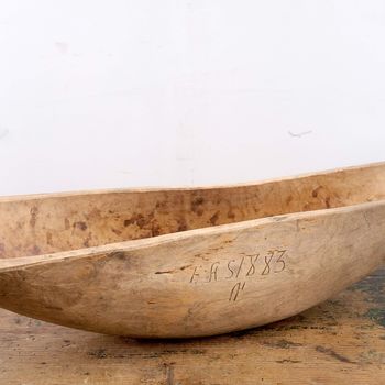 Antique Swedish Folk Art Root Bowl