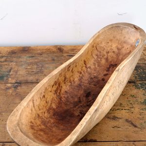 Antique Swedish Folk Art Root Bowl