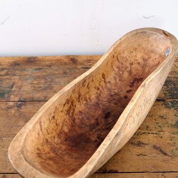 Antique Swedish Folk Art Root Bowl