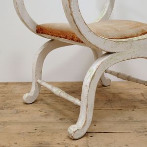 Antique Swedish Curule Seat