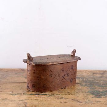Antique Folk Art Swedish Trinket Box