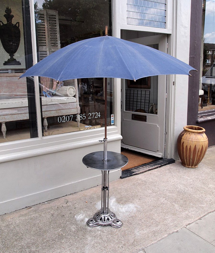 French Bistro Table and Parasol › Puckhaber Decorative Antiques › specialists in French