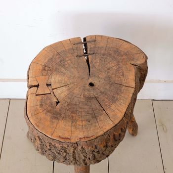 Sculptural Tree Trunk Side Table