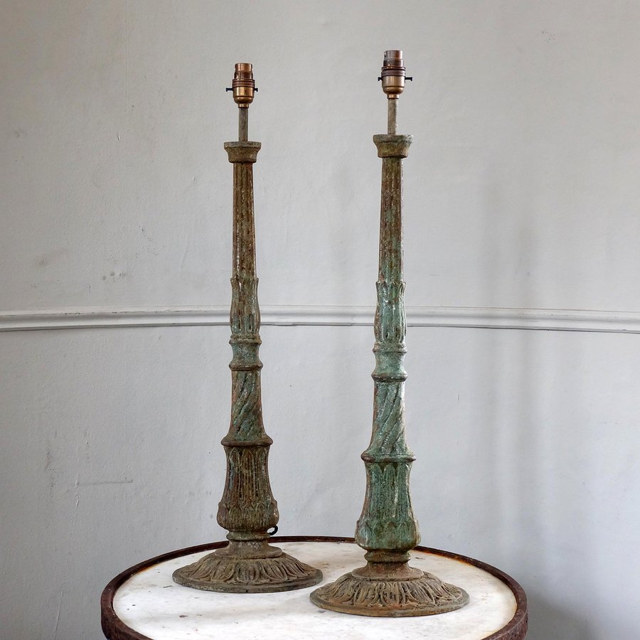 Cast Iron Table Lamps › Puckhaber Decorative Antiques › specialists in